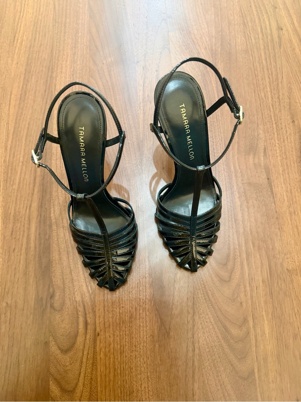 NEW IN BOX Tamara Mellon Studio 54 Black Patent Heels